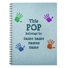 Caderno Espiral Alterar QUALQUER Texto - Este POP pertence a. . .