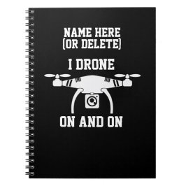 Caderno Espiral Alterar Texto ou Adicionar Nome, Eu Arrasto No & O