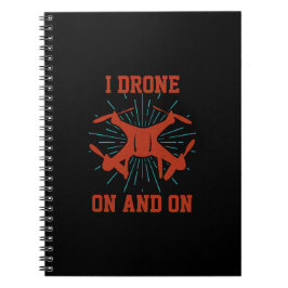 Caderno Espiral Alterar Texto ou Adicionar Nome, Eu Drone Ativado 