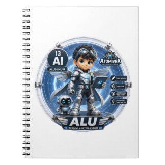 Caderno Espiral Alumínio ATOMIVRA ANIVERSÁRIO
