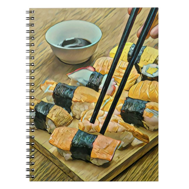 Caderno Espiral Amante de arte japonês (Frente)