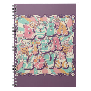 Caderno Espiral Amante de Boba Tea