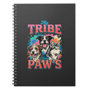 Caderno Espiral Amante de Cachorro Minha Tribo Tem Patas