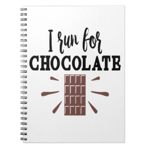 Caderno Espiral Amante de Chocolate Engraçado Chocólatra Foodie Di