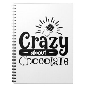 Caderno Espiral Amante de Chocolate Fofo Chocólatra Foodie Dieta C