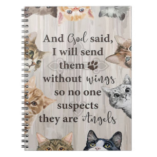 Caderno Espiral Amante de Gatos Deus Me Envie Gatos