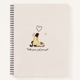 Caderno Espiral Amante de Gatos Fofos