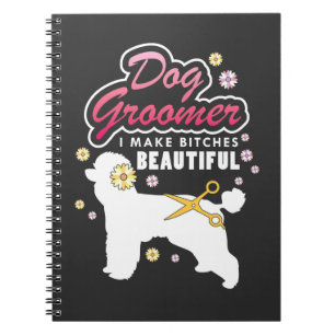 Caderno Espiral Amante de preparação do cão do animal de estima