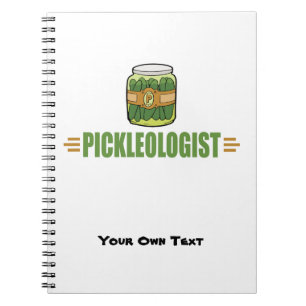 Caderno Espiral Amantes engraçados da salmoura de PICKLEOLOGIST