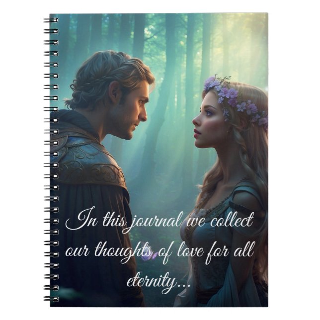 Caderno Espiral Amantes Ocultos da Floresta em Grove (Frente)