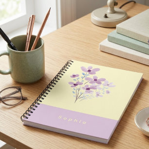 Caderno Espiral Amarelo manteiga