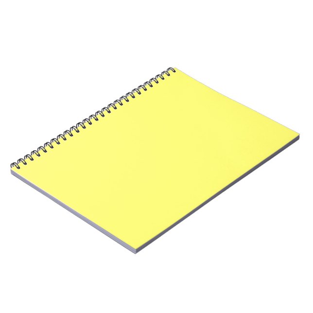 Caderno Espiral Amarelo-Manteiga (Left Side)