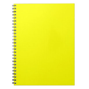 Caderno Espiral Amarelo Neon Cor Sólida
