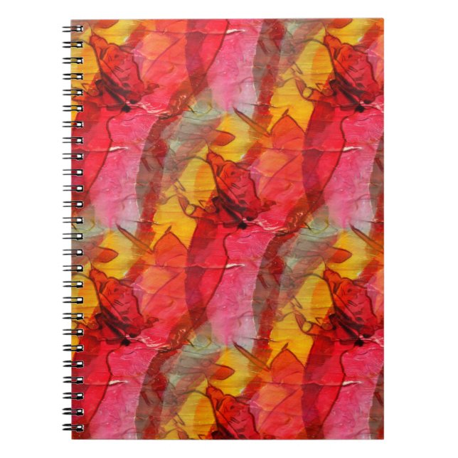 Caderno Espiral Amarelo vermelho de arco (Frente)