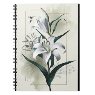 Caderno Espiral Amazon Lily Art - Estilo Dourado e Escandi