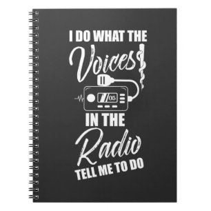 Caderno Espiral Ambulância de emergência de rádio de emergênci