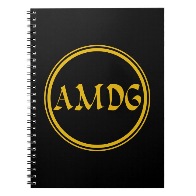 CADERNO ESPIRAL AMDG (Frente)