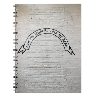 Caderno Espiral Ame-me amante-me querida aspas