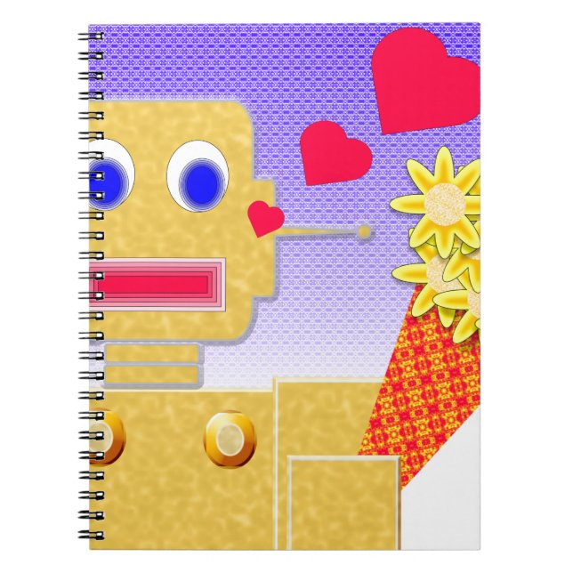 Caderno Espiral Ame-me, sou um Bot (Frente)
