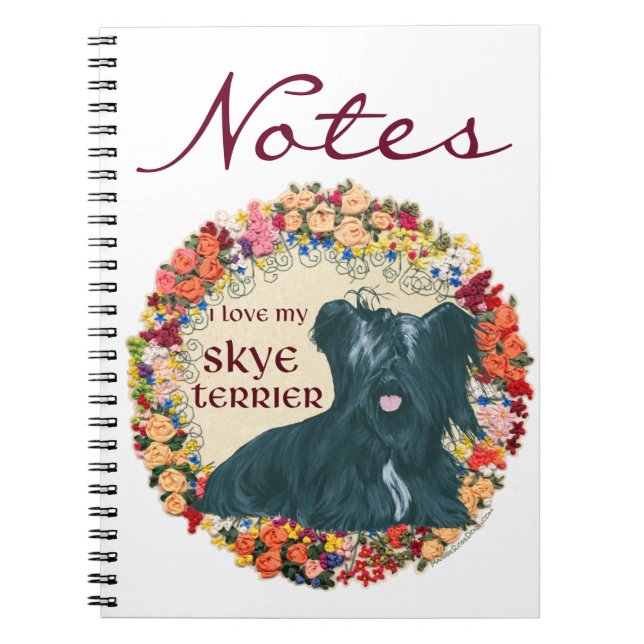 Caderno Espiral Ame Meu Skye Terrier (Frente)