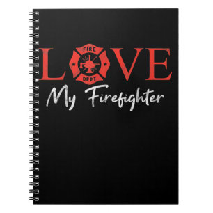 Caderno Espiral Ame o meu Casal de Namorada do Bombeiro
