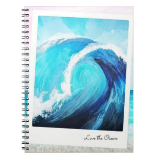 Caderno Espiral Ame o notebook Ocean Spiral Photo