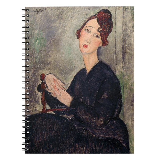 Caderno Espiral Amedeo Modigliani - Retrato de Dedie Hayden (Frente)