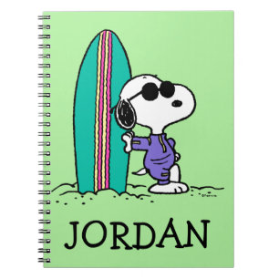 Caderno Espiral Amendoins   Coluna Alta do Oceano de Snoopy   Adic
