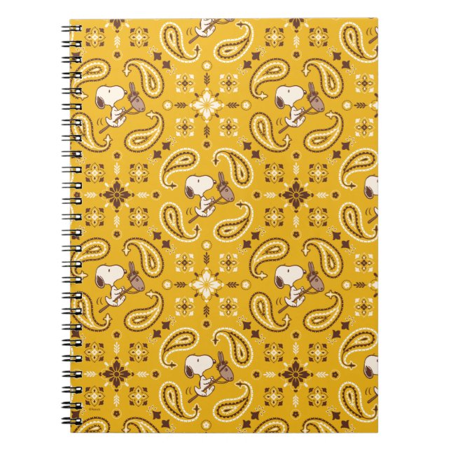 Caderno Espiral Amendoins | Cowboy Snoopy Bandana (Frente)