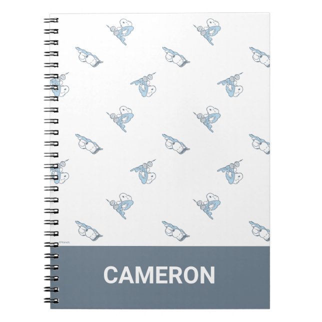 Caderno Espiral Amendoins | Padrão de Tempo do Sono (Frente)