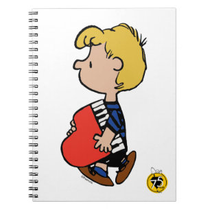 Caderno Espiral Amendoins   Piano de Viagem de Schroeder