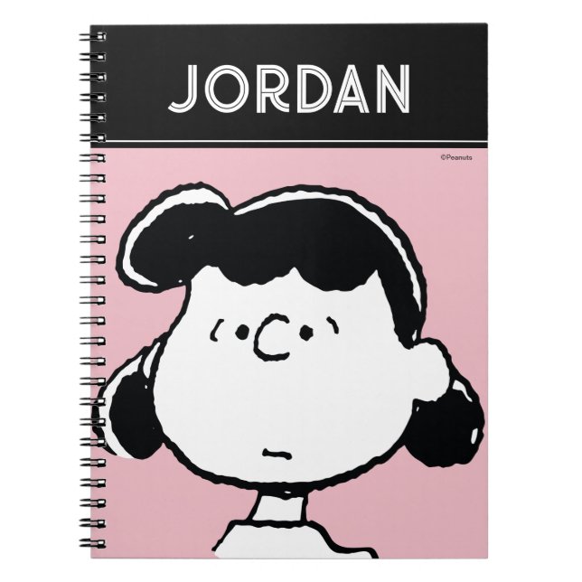 Caderno Espiral Amendoins | Rostos de Lucy (Frente)