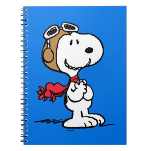 Caderno Espiral Amendoins Snoopy O Áce Voador