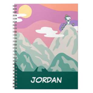 Caderno Espiral Amendoins Snoopy & Troop Caminhando a Montanha