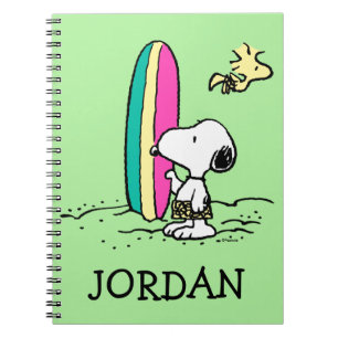 Caderno Espiral Amendoins   Snoopy & Woodstock   Adicione seu nome