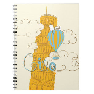 Caderno Espiral Amendoins   Snoopy & Woodstock Ciao