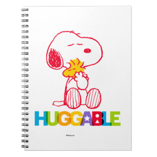 Caderno Espiral Amendoins   Snoopy & Woodstock Huggable
