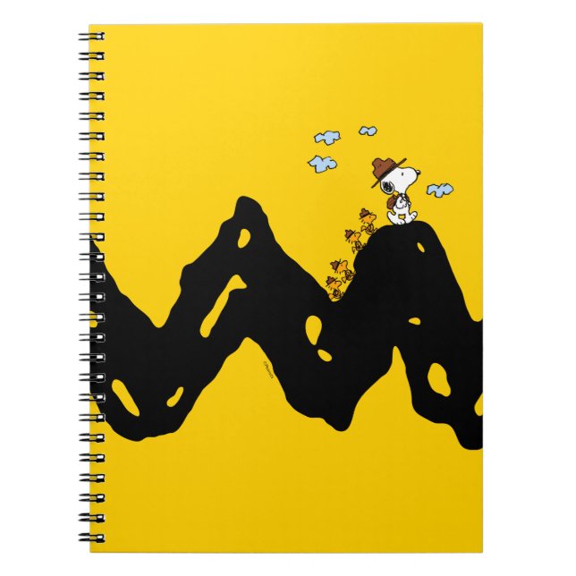 Caderno Espiral Amendoins | Snoopy & Woodstock Scout Troop Hike (Frente)