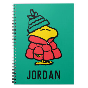 Caderno Espiral Amendoins   Woodstock Puffy Winter   Adicione seu 