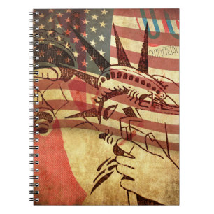 Caderno Espiral América, fundo gigante