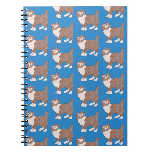 Caderno Espiral American Bobtail Pattern (Frente)