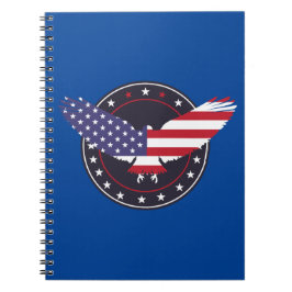 Caderno Espiral American Eagle USA Flag