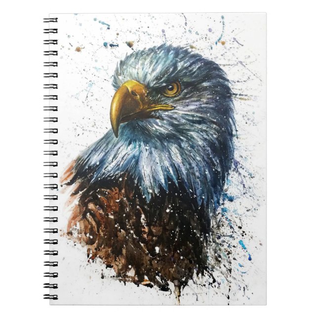 Caderno Espiral American Eagle Watercolor (Frente)