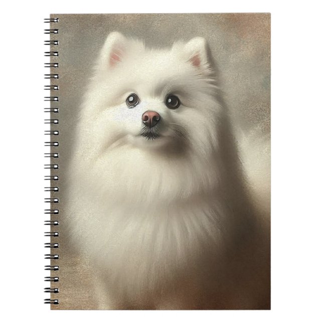 Caderno Espiral American Eskimo Dog (Frente)