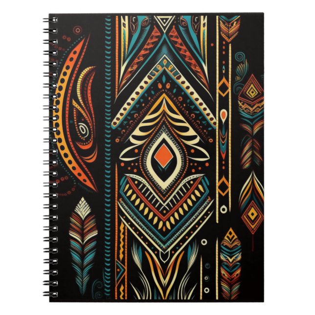 Caderno Espiral American Indian Tribal Batik (Frente)