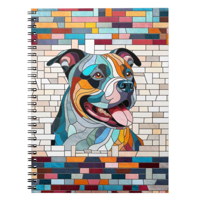 Caderno Espiral American Staffordshire Terrier - Amstaff (Frente)