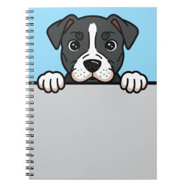 Caderno Espiral American Staffordshire Terrier Custom Amstaff Dog