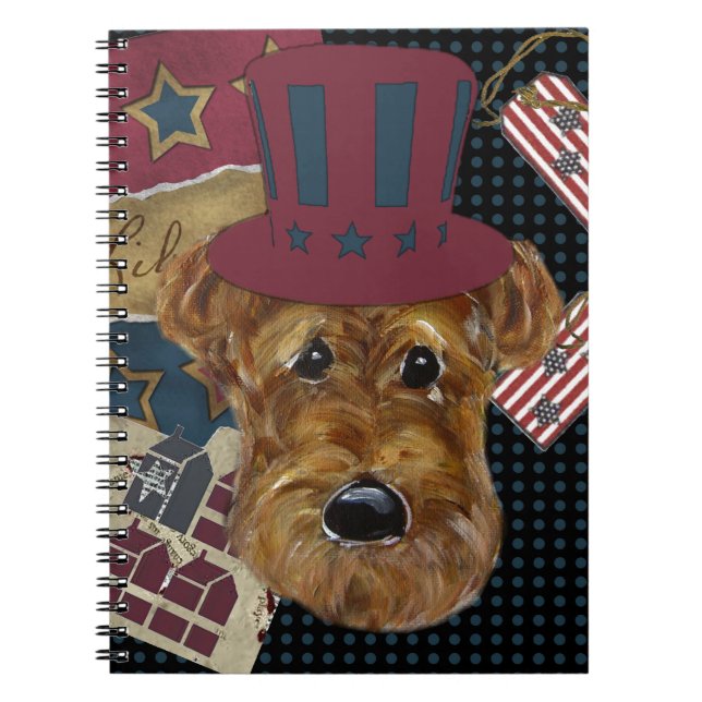 CADERNO ESPIRAL AMERICANA AIREDALE (Frente)