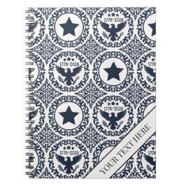 Caderno Espiral Americana Heritage Eagle Medallion (Navy Cream)