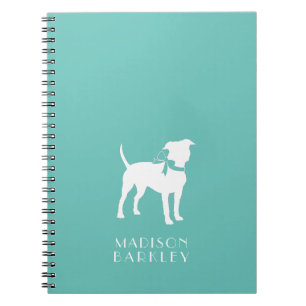 Caderno Espiral Americano Staffordshire Pit bull Dog Puppy